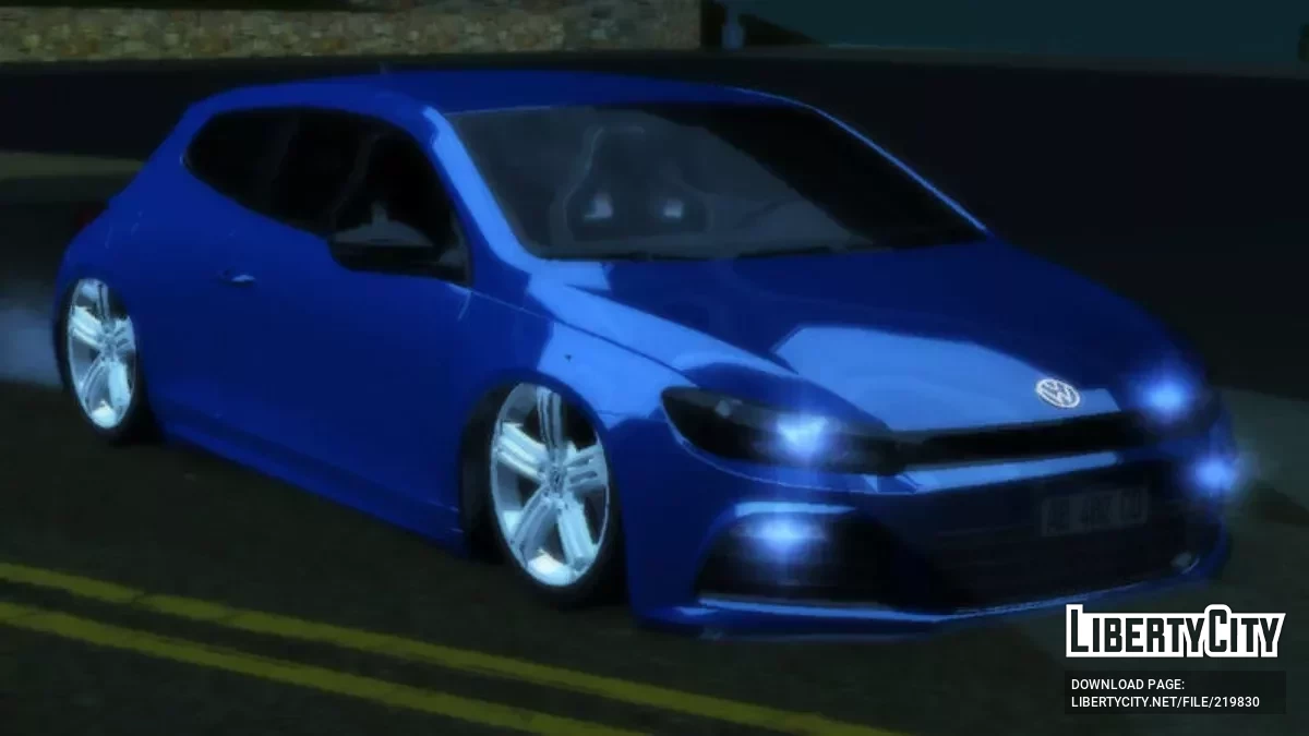 Volkswagen Scirocco 2009 (LQ) / GTA San Andreas (iOS, Android)
