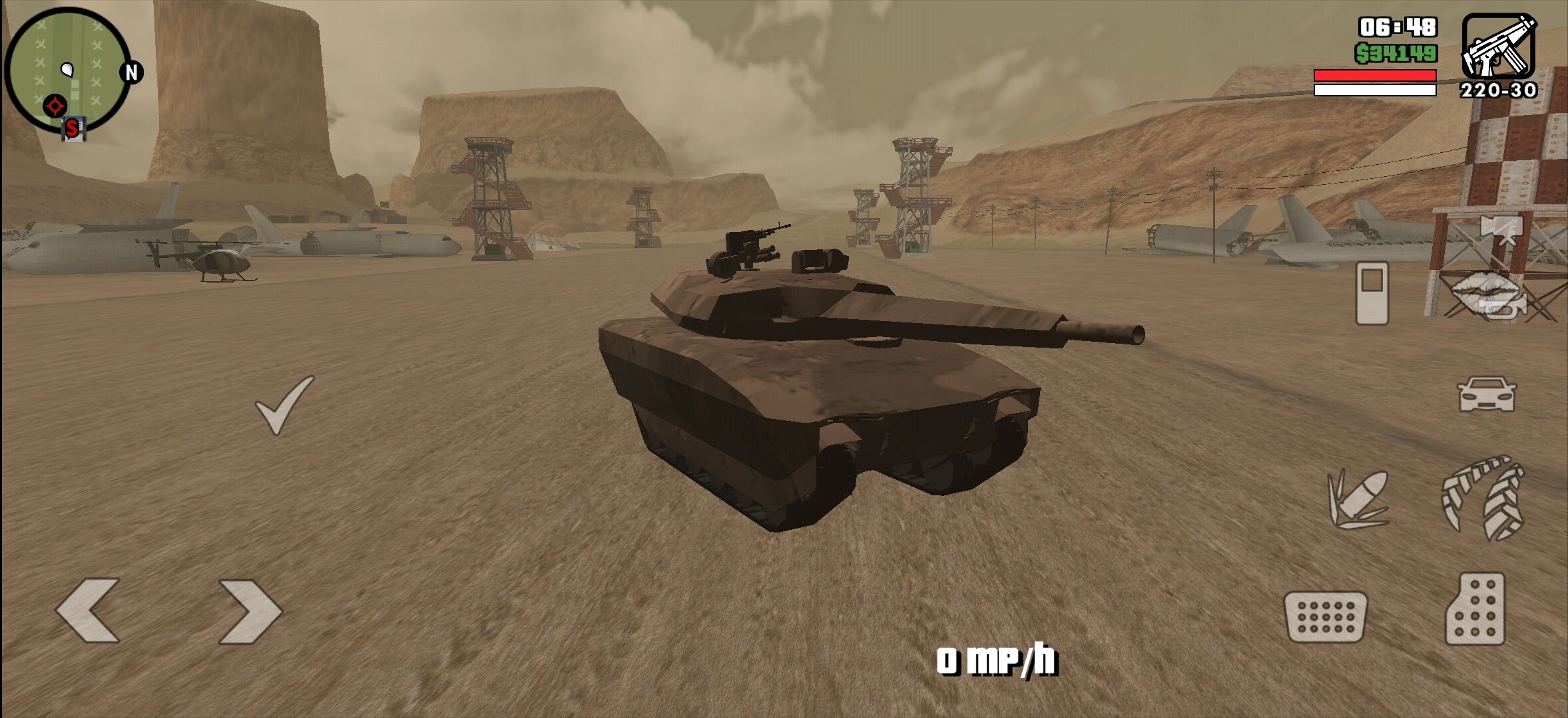Como Encontrar o Tanque de Guerra Rhino no GTA San Andreas Android