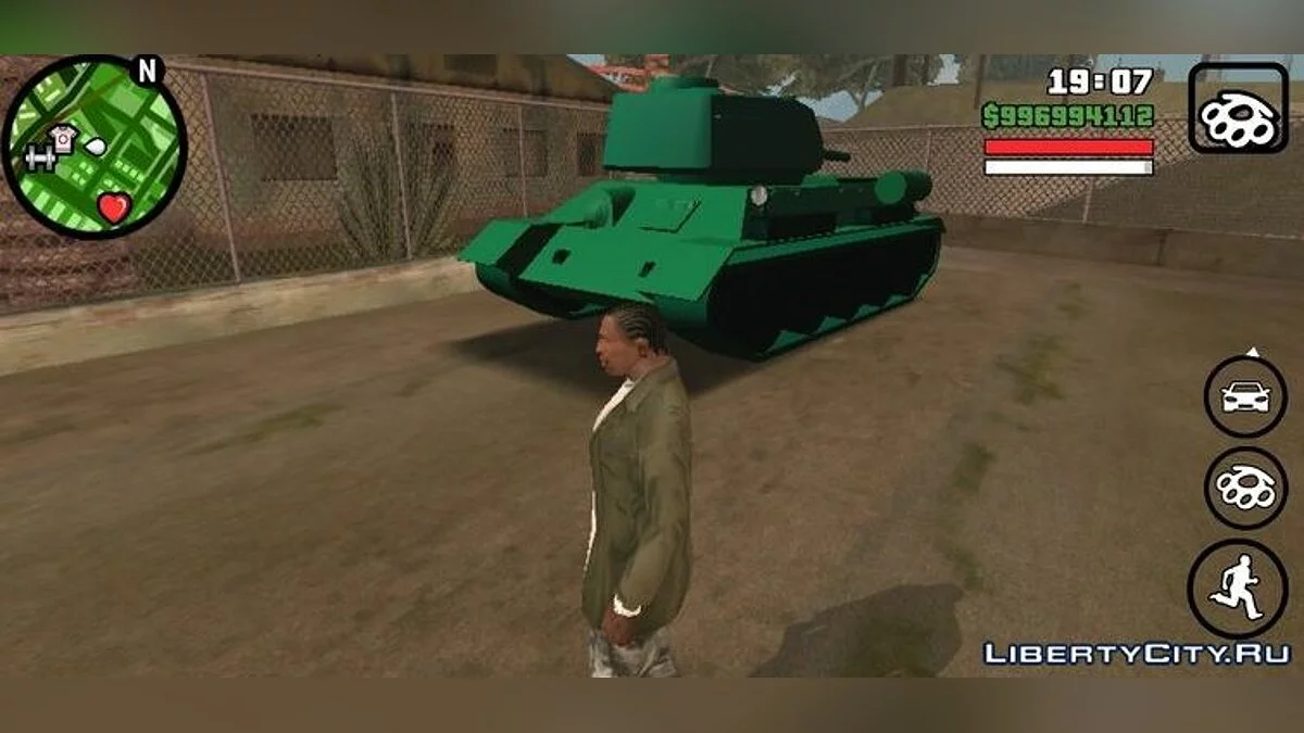T-34 (лише DFF) / GTA San Andreas (iOS, Android)