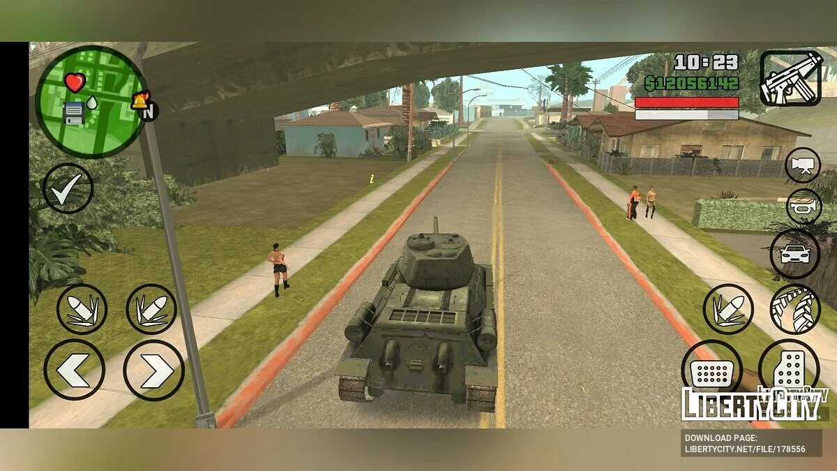 Танк Т-34 / GTA San Andreas (iOS, Android)