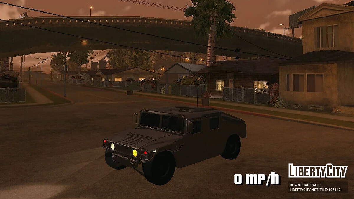 Hammer H1 Military [Somente DFF] / GTA San Andreas (iOS, Android)