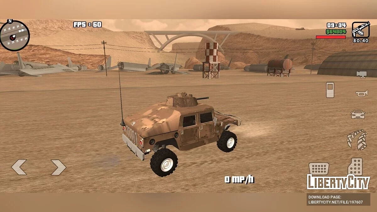 AM HUMVEE [DFF Only] / GTA San Andreas (iOS, Android)