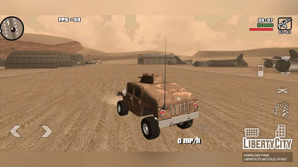 AM HUMVEE [DFF Only] / GTA San Andreas (iOS, Android)