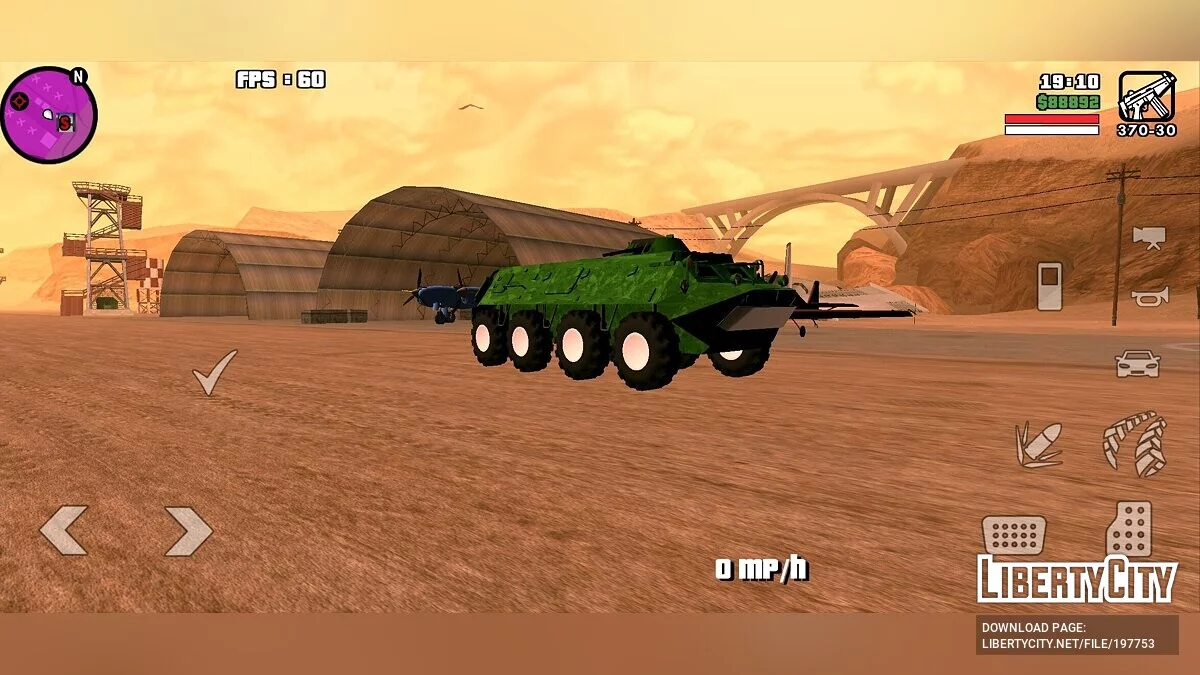 BTR-60 [DFF Only] / GTA San Andreas (iOS, Android)