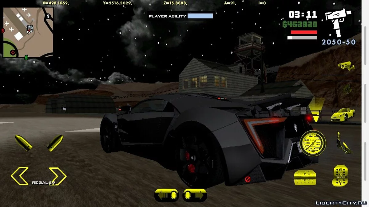 Lykan Hypersport (diperbaiki) / GTA San Andreas (iOS, Android)