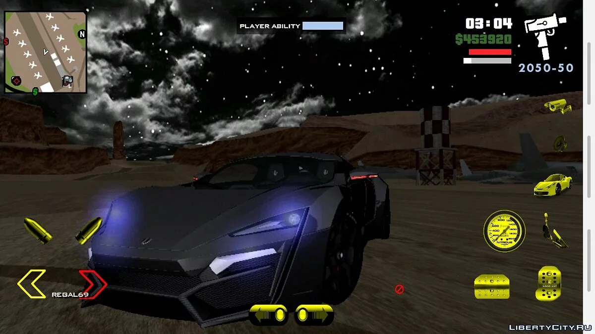 Lykan Hypersport (diperbaiki) / GTA San Andreas (iOS, Android)