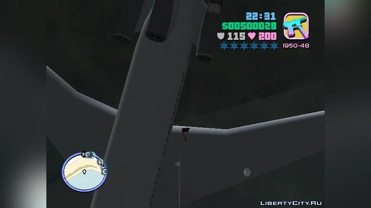 Controle de um grande avião / GTA Vice City