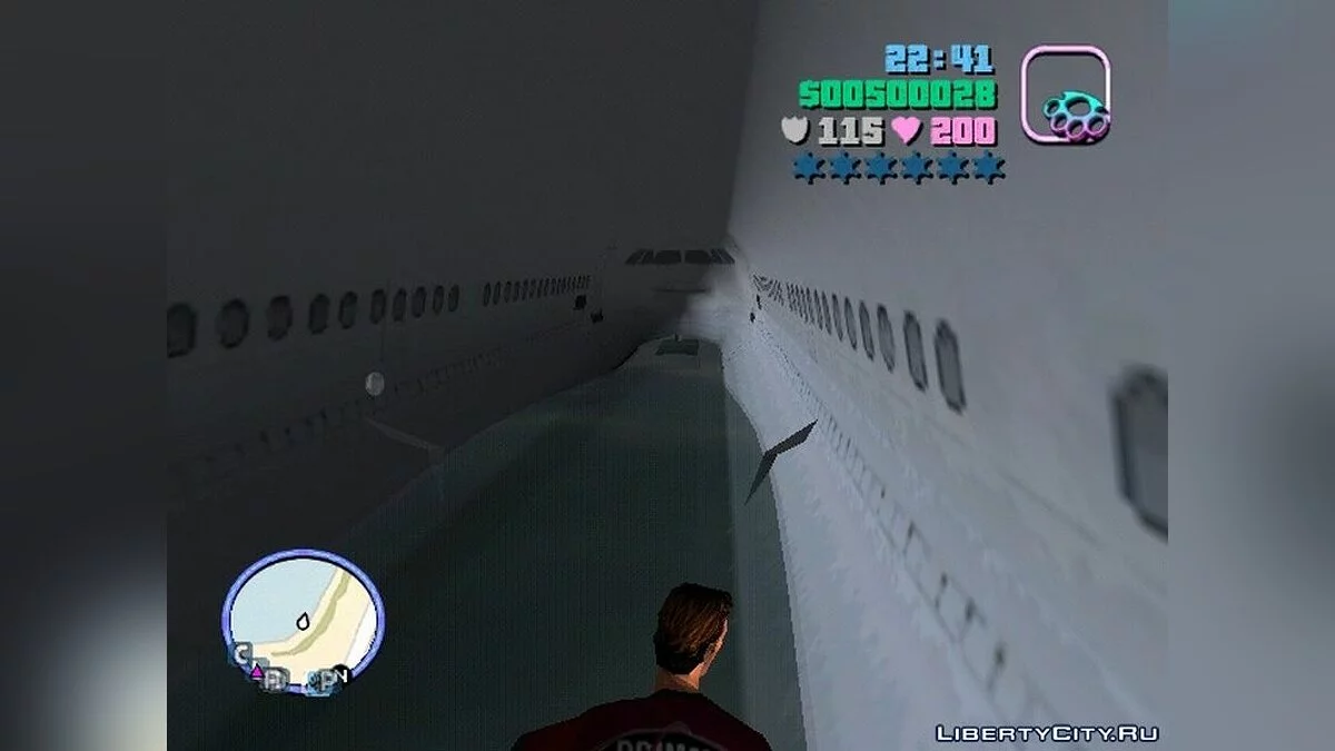 Controle de um grande avião / GTA Vice City