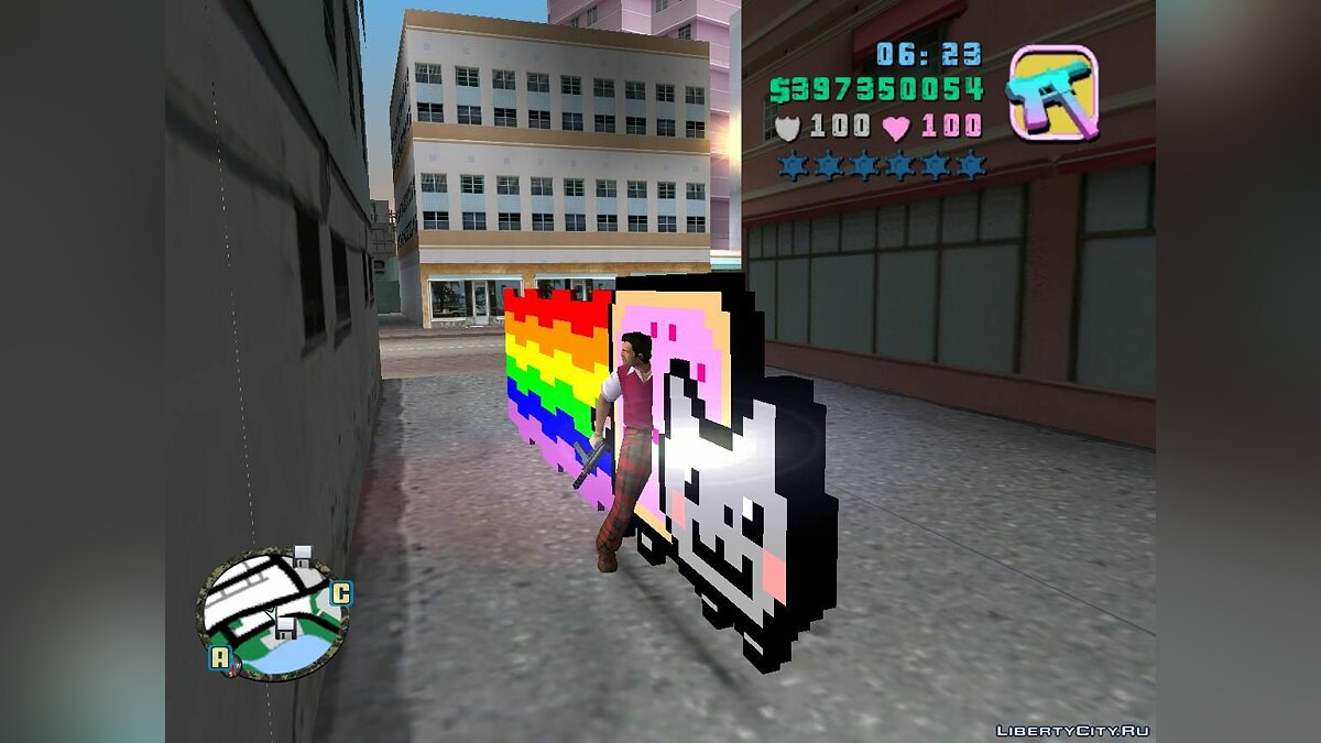 Скачать Nyan Cat Motorbike Для GTA Vice City