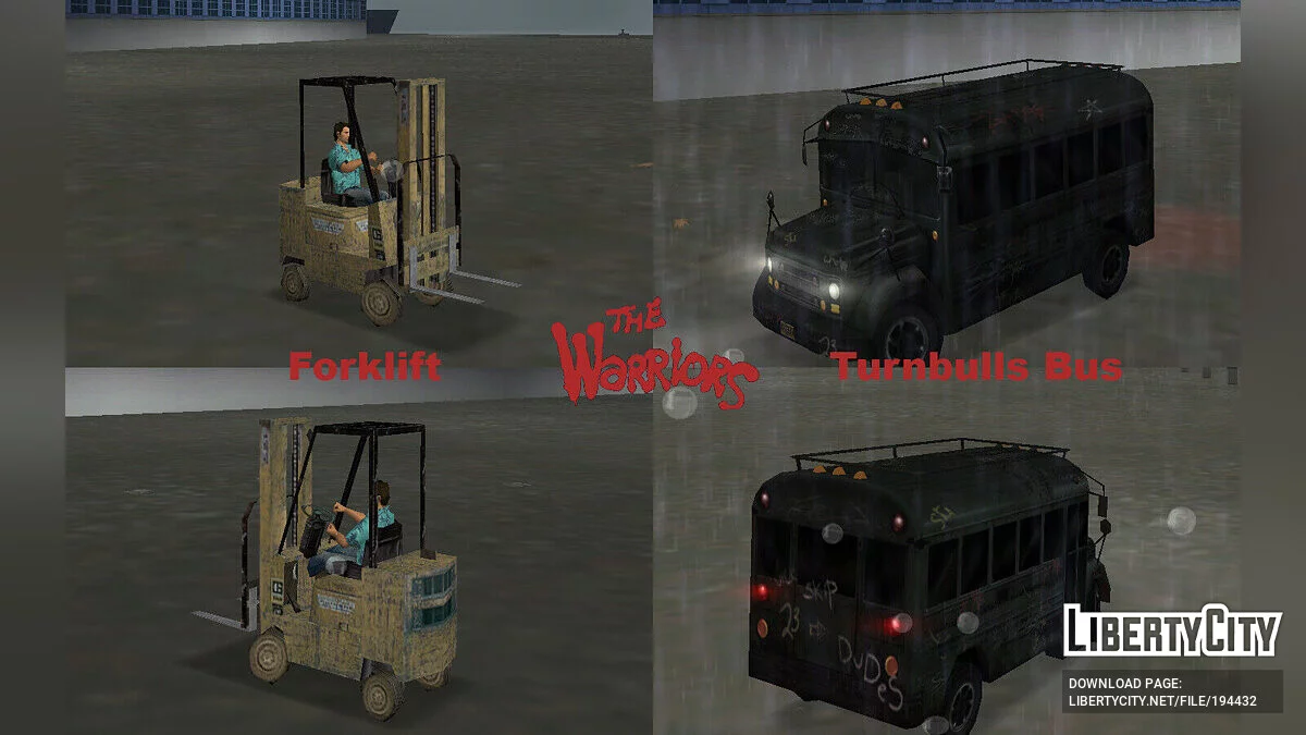 Kumpulan transportasi dari The Warriors / GTA Vice City