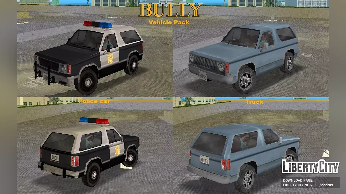Bully Vehicle Pack / GTA Vice City