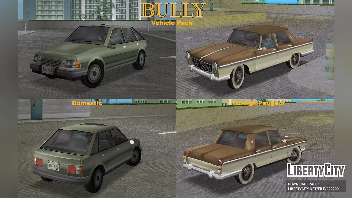 Bully Vehicle Pack / GTA Vice City
