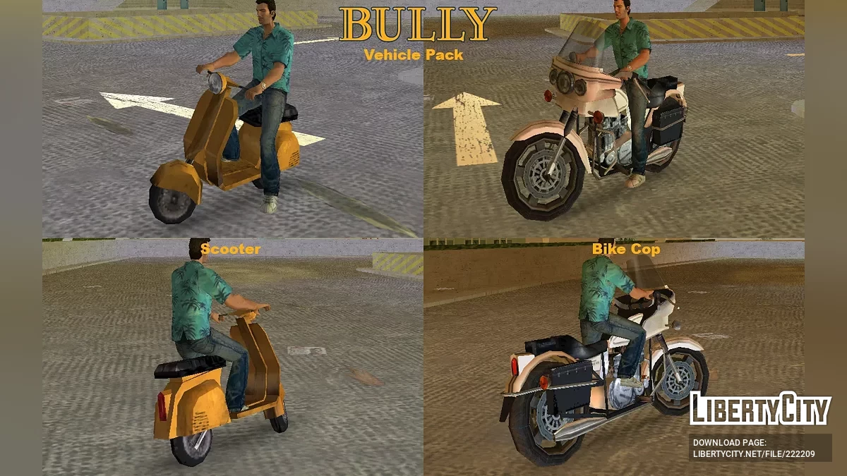 Bully Vehicle Pack / GTA Vice City
