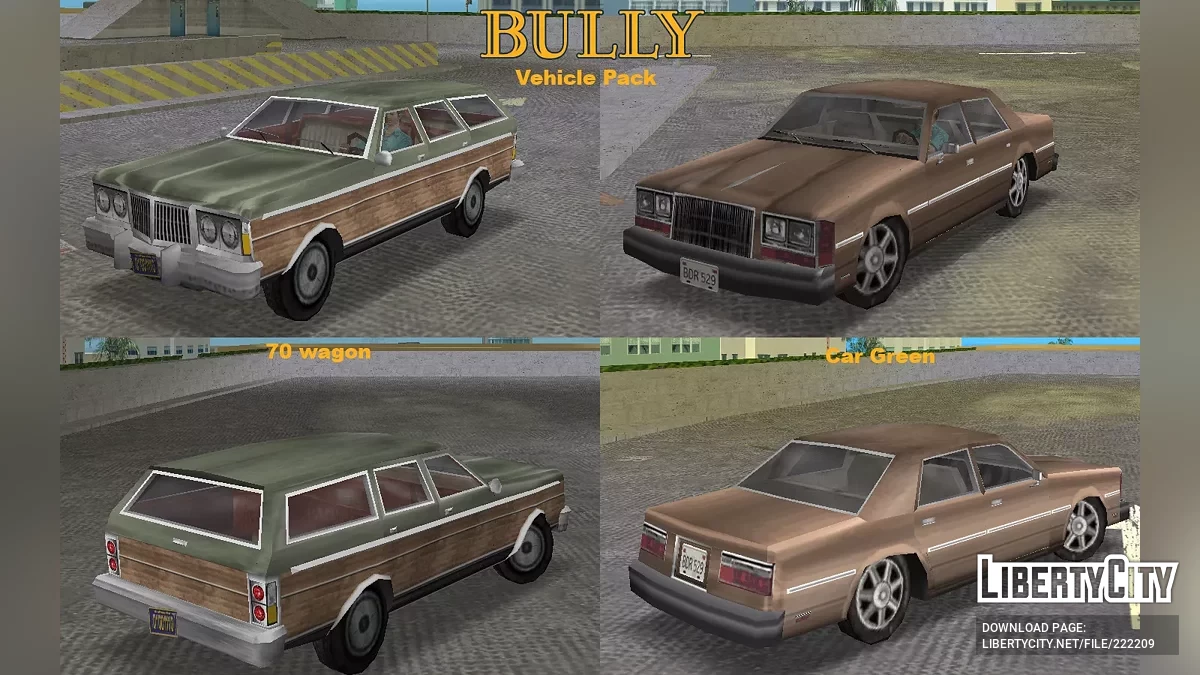 Bully Vehicle Pack / GTA Vice City