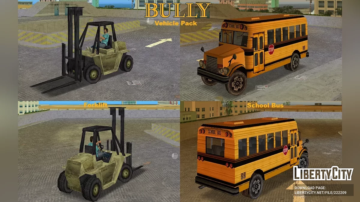 Bully Vehicle Pack / GTA Vice City