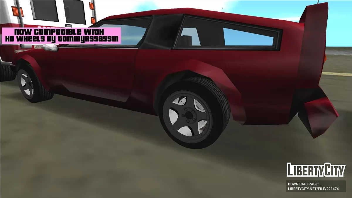 Güncellenmiş Tekerlekler (Yeniden İşleme) (Artık HD Tekerleklerle) / GTA Vice City
