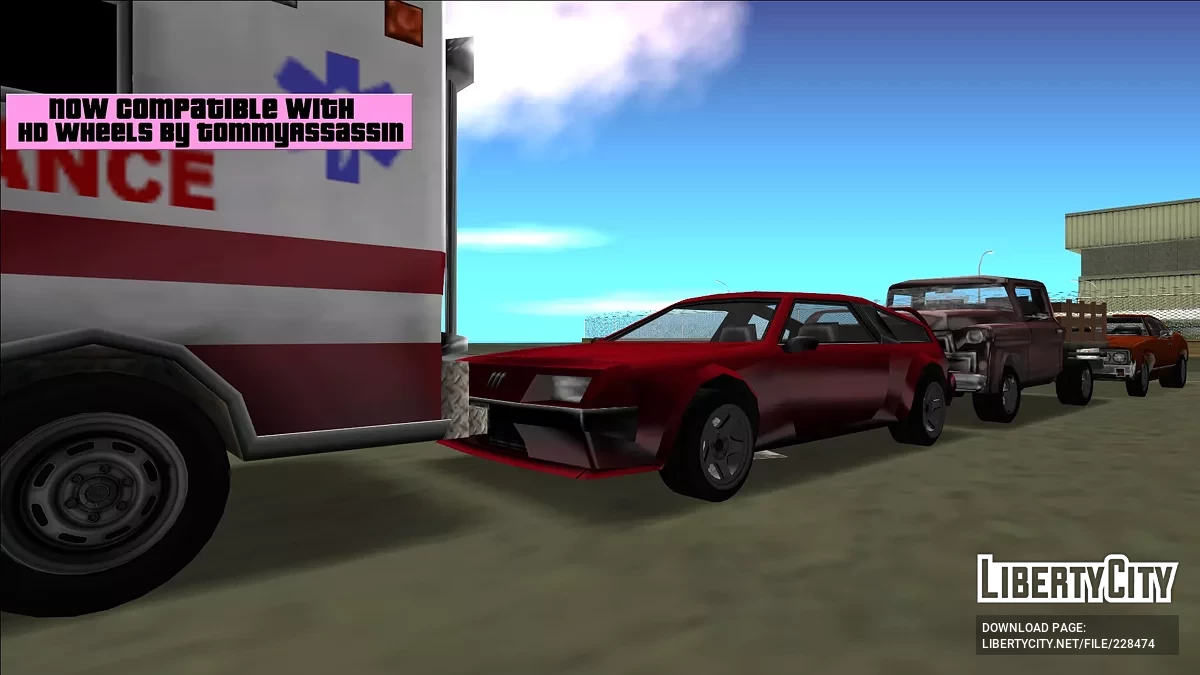 Güncellenmiş Tekerlekler (Yeniden İşleme) (Artık HD Tekerleklerle) / GTA Vice City