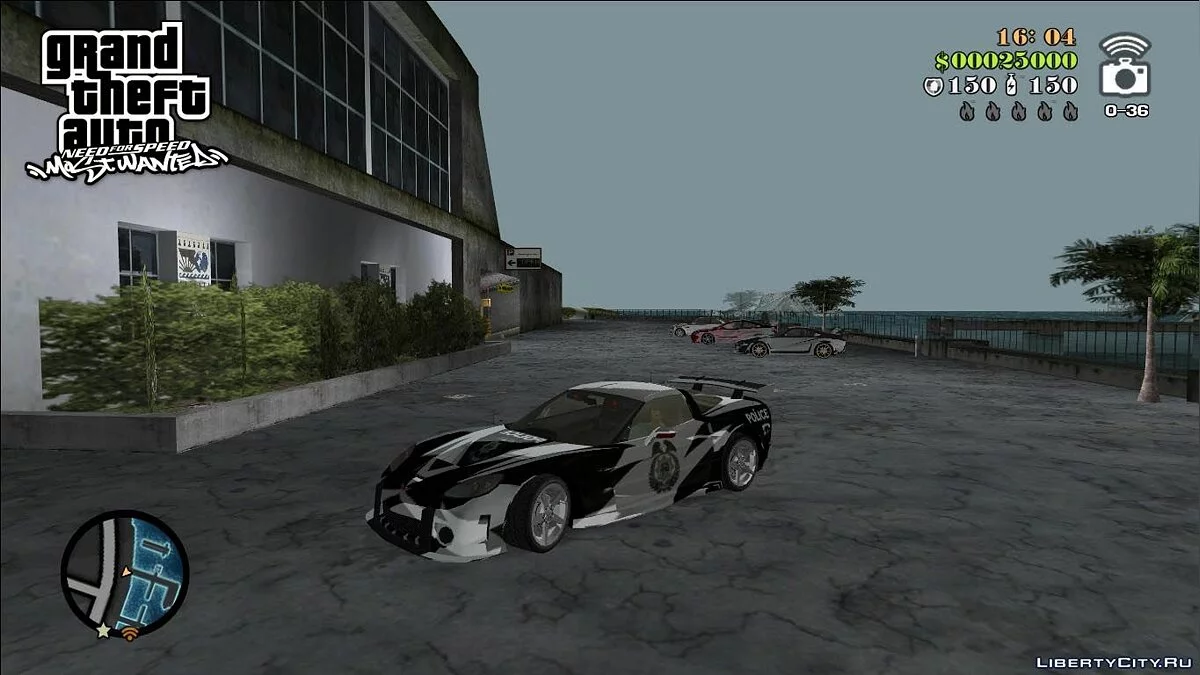 NFSMW Corvette C6 'Cross' / 侠盗猎车手:罪恶都市