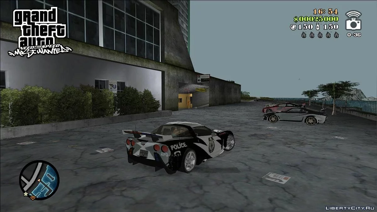 NFSMW Corvette C6 'Cross' / 侠盗猎车手:罪恶都市