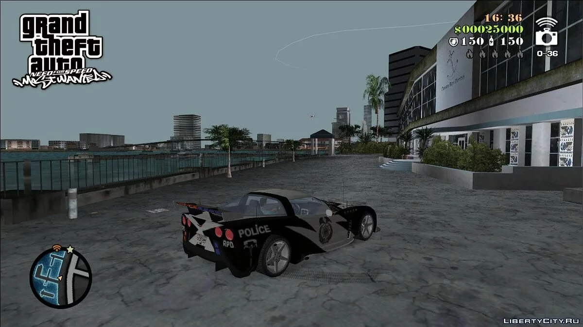 NFSMW Corvette C6 'Cross' / 侠盗猎车手:罪恶都市