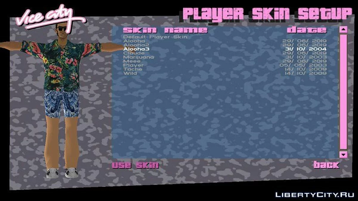 Hawaiian Clothing / GTA Vice City