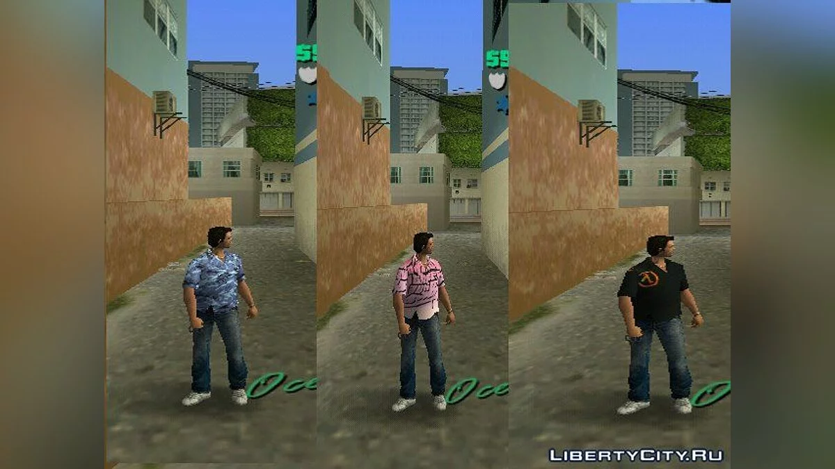 11 New Shirts / GTA Vice City