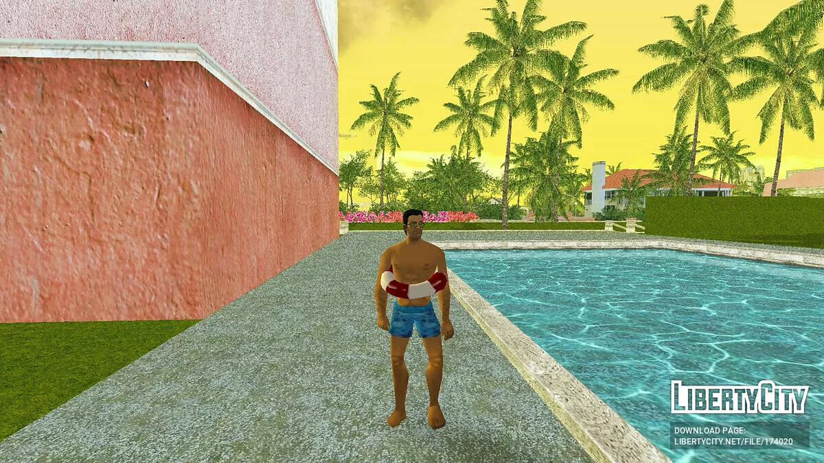 Shorts de Praia com Boia / GTA Vice City