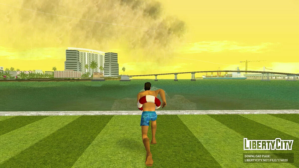Shorts de Praia com Boia / GTA Vice City