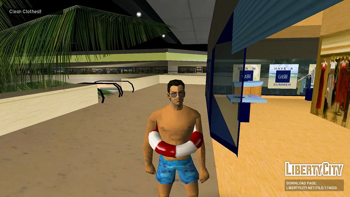 Celana Pendek Pantai dengan Pelampung / GTA Vice City