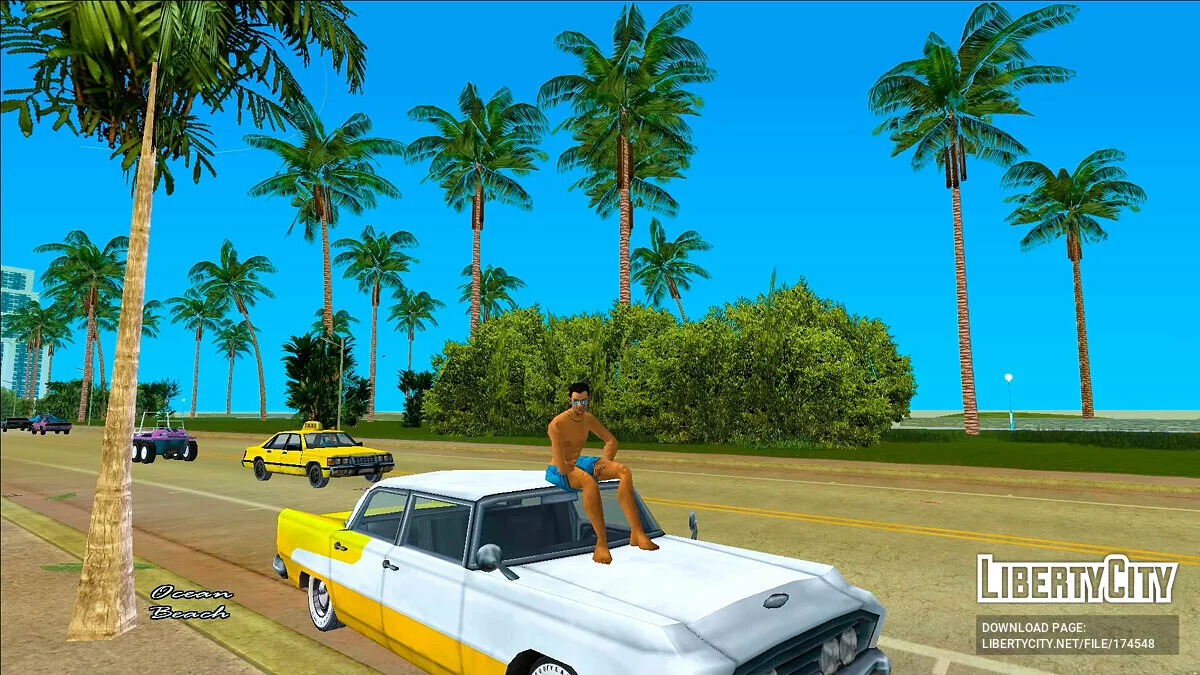 Томмі в пляжних шортах / GTA Vice City