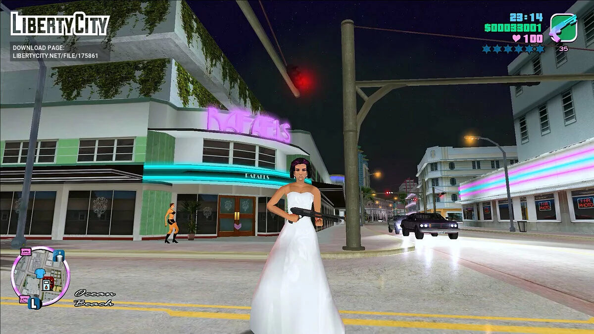 Mercedes in a Wedding dress / GTA Vice City