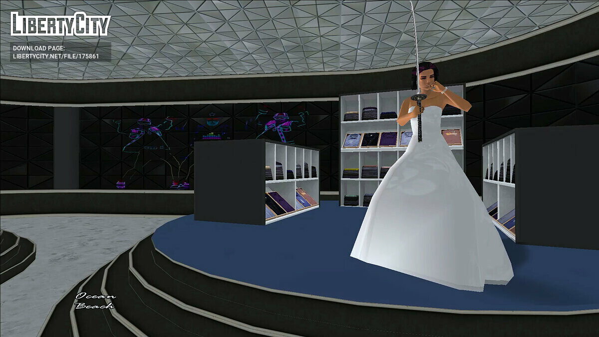 Download Mercedes in a Wedding dress for GTA Vice City