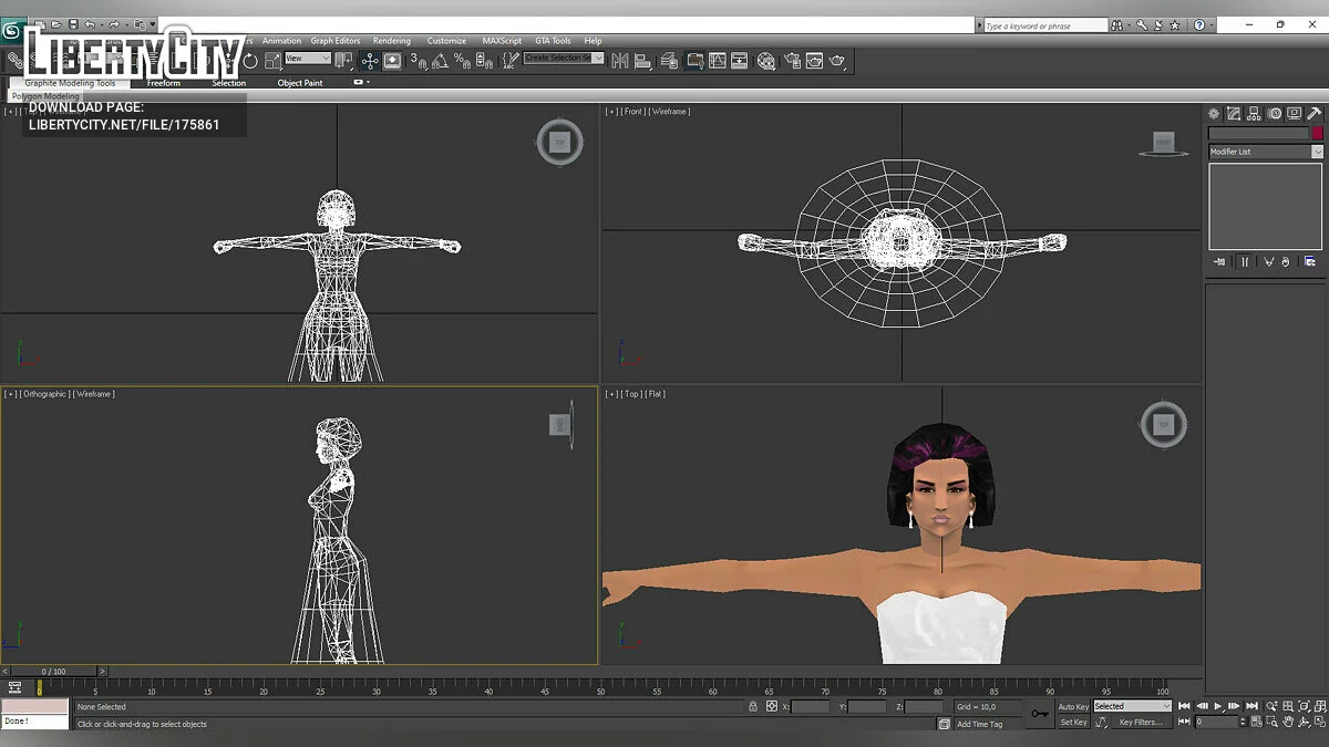 Mercedes in a Wedding dress / GTA Vice City