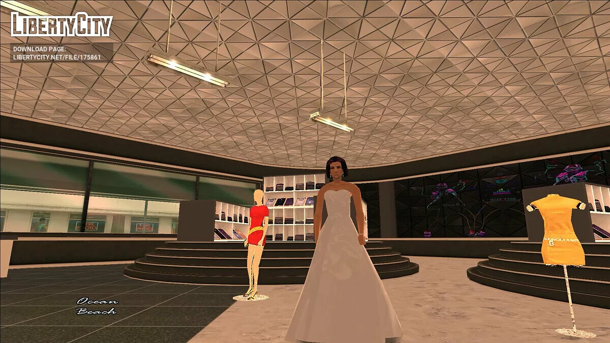 Mercedes in a Wedding dress / GTA Vice City