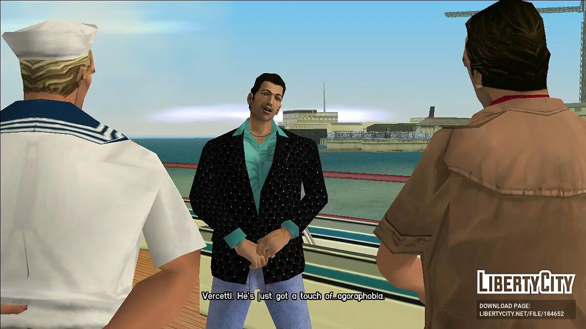 Tommy Vercetti з додатковим пальто в гавайському вбранні / GTA Vice City