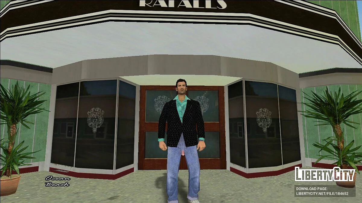 Tommy Vercetti з додатковим пальто в гавайському вбранні / GTA Vice City