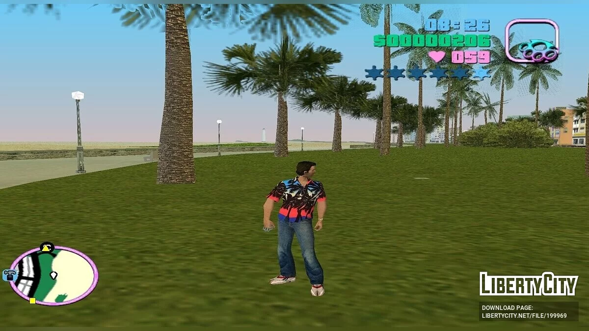 Hemd mit Palmen / GTA Vice City