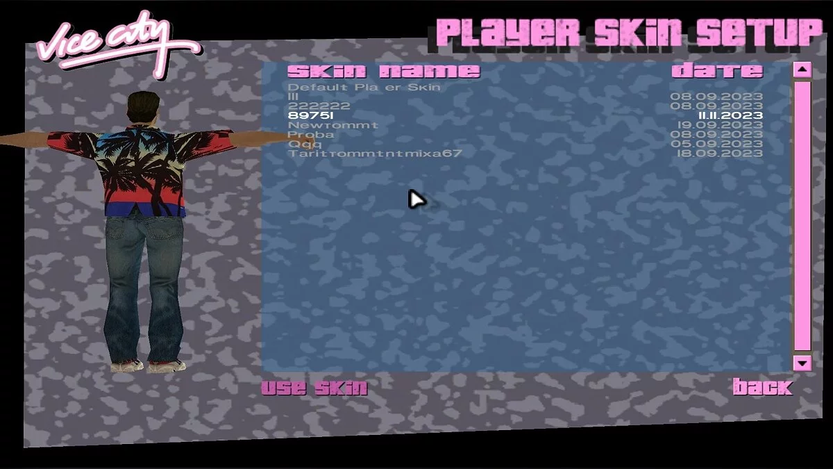 Hemd mit Palmen / GTA Vice City