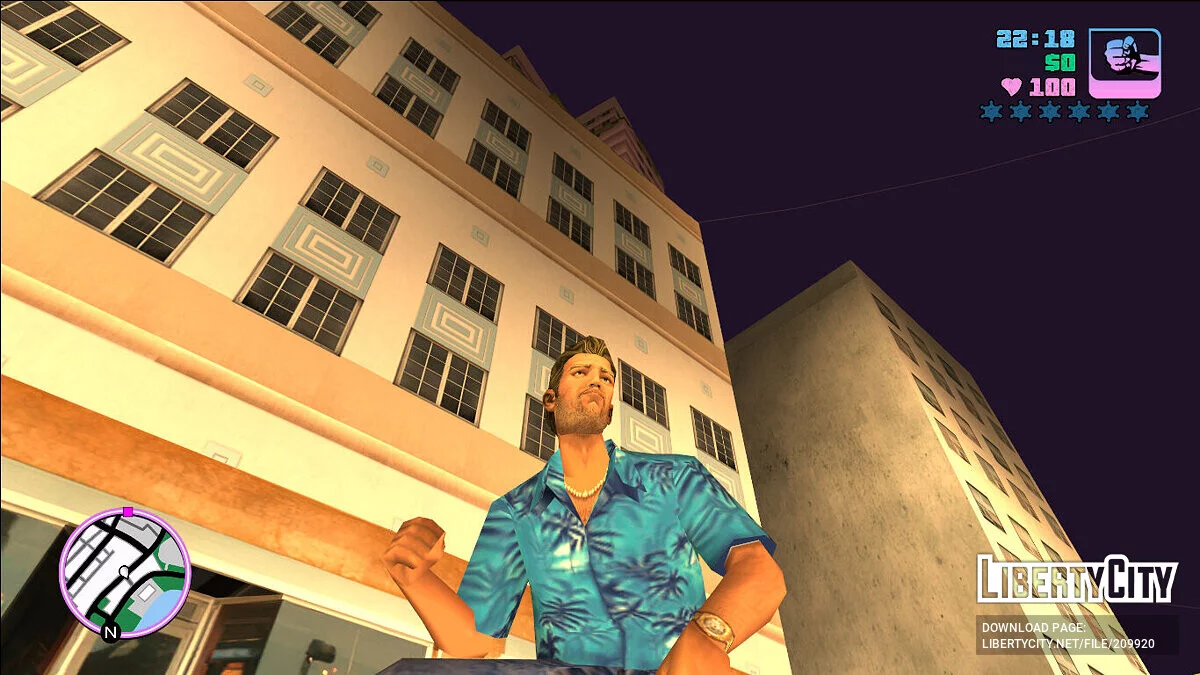 Blue-eyed blond Tommy Vercetti / GTA Vice City