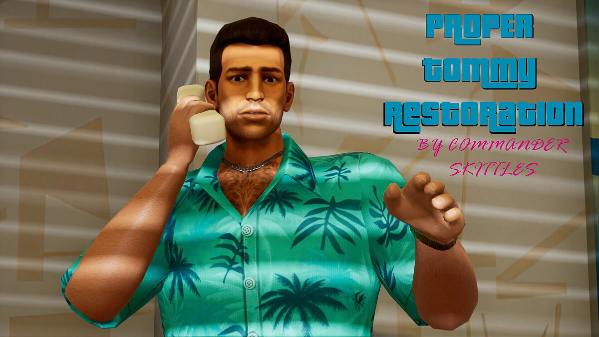 Download Updated Tommy In A Classic Style For GTA Vice City: The