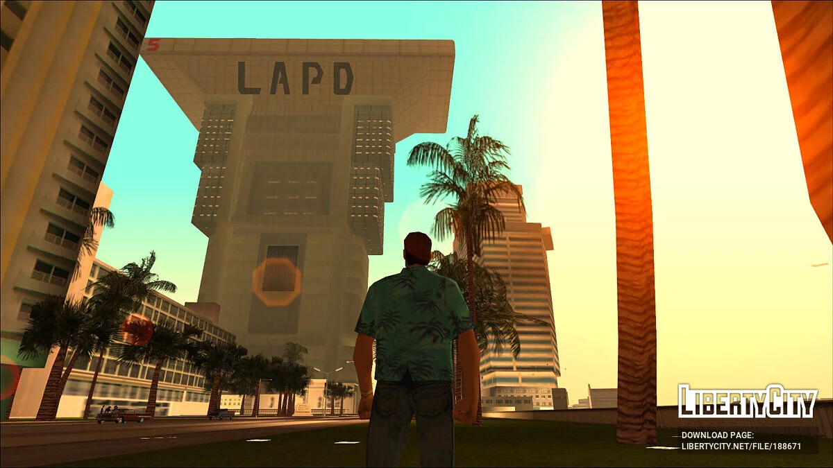 Los Angeles Police Department Building from Blade Runner 2049 / GTA Vice City