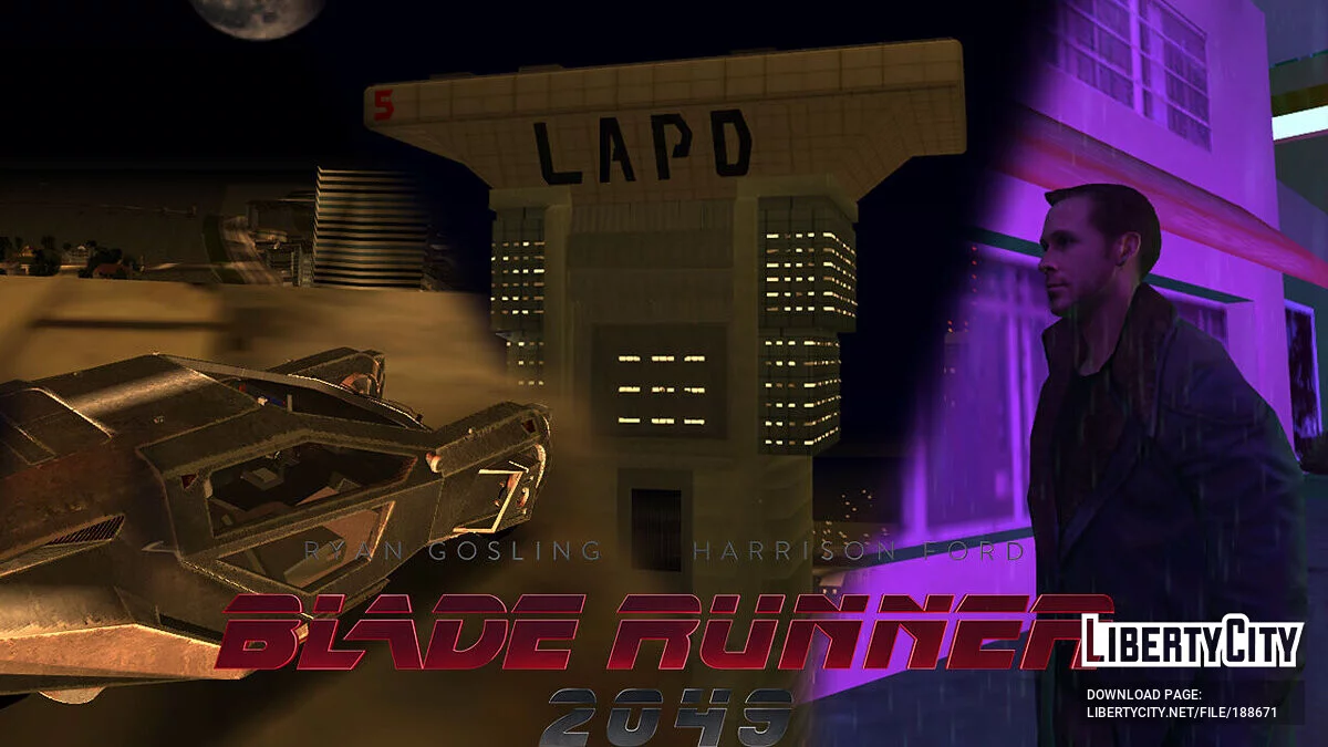 Los Angeles Police Department Building from Blade Runner 2049 / GTA Vice City