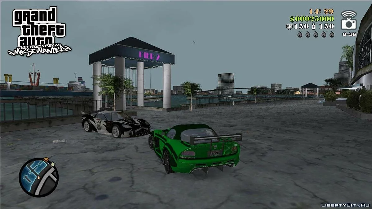NFSMW Dodge Viper \'JV\' / GTA Vice City