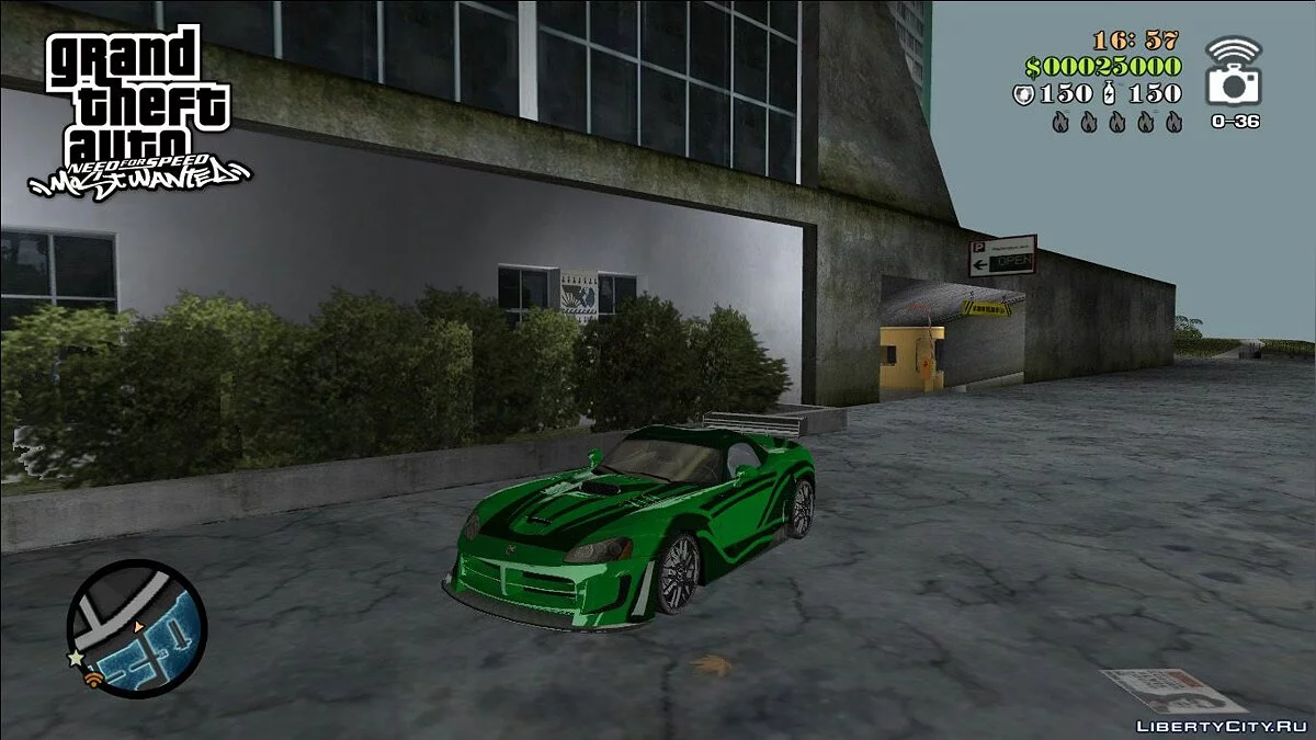 NFSMW Dodge Viper \'JV\' / GTA Vice City