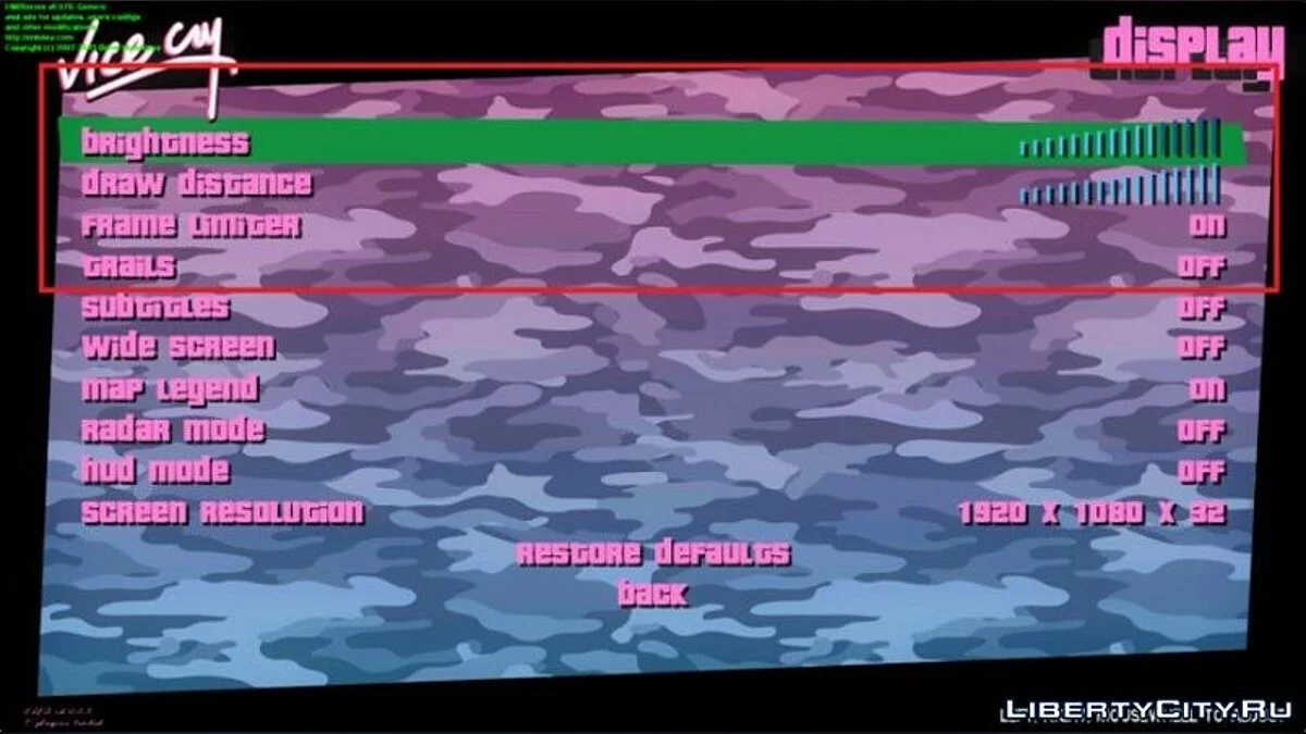 Gráficos Mejorados / GTA Vice City