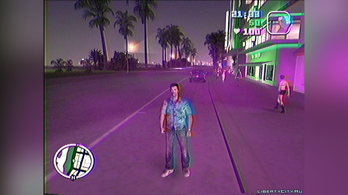 Vice City on VHS (ReShade) for GTA Vice City - Картинка #1