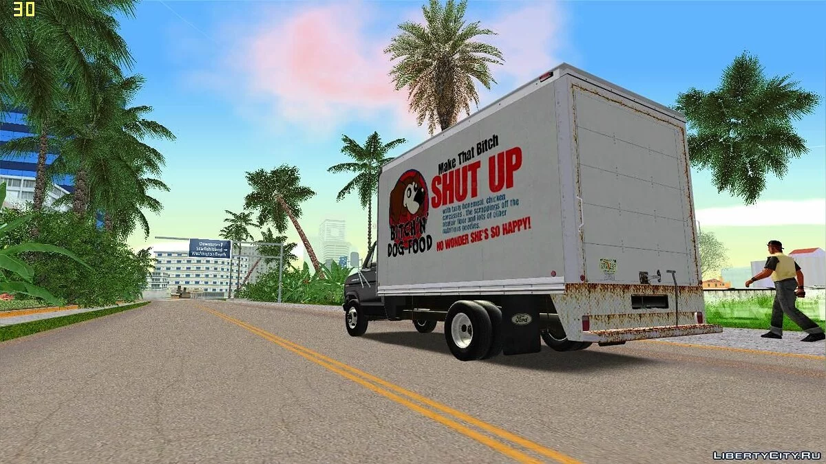 Ford E-350 \'1988 cube truck v1.0 / GTA Vice City