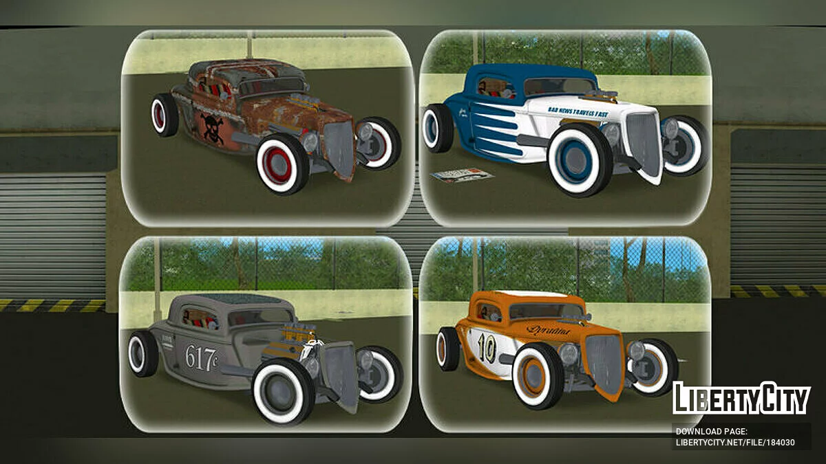 Ford '32 '34 '36 Hot Rods Pack / جي تي إيه فايس سيتي
