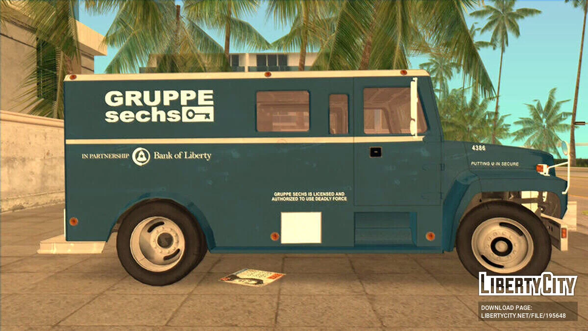 Caminhão Blindado Ford F700 '85 / GTA Vice City