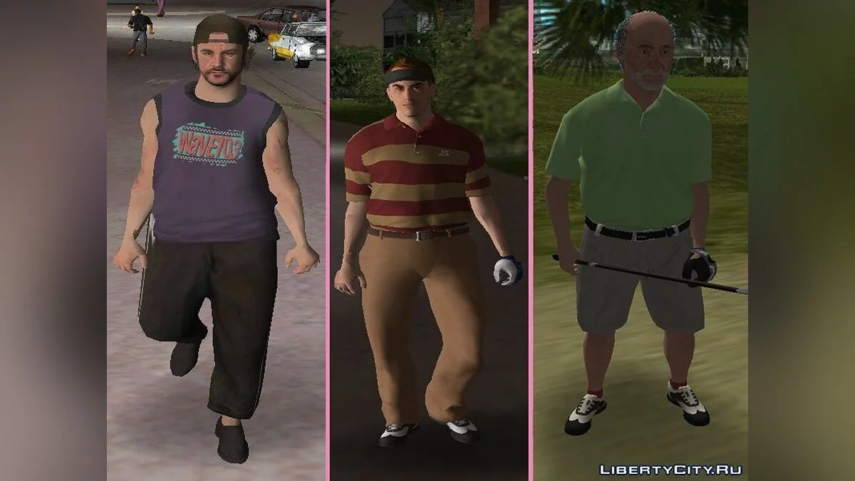 Neue Charaktere - Männerpaket #3 / GTA Vice City